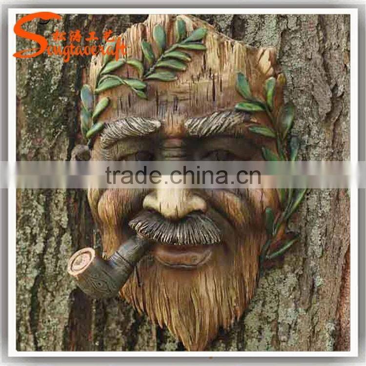 Songtao artificial tree with human face large decoration artificial face tree