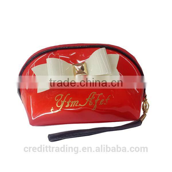 Elegant women candy color cosmetic bag fashion handbag
