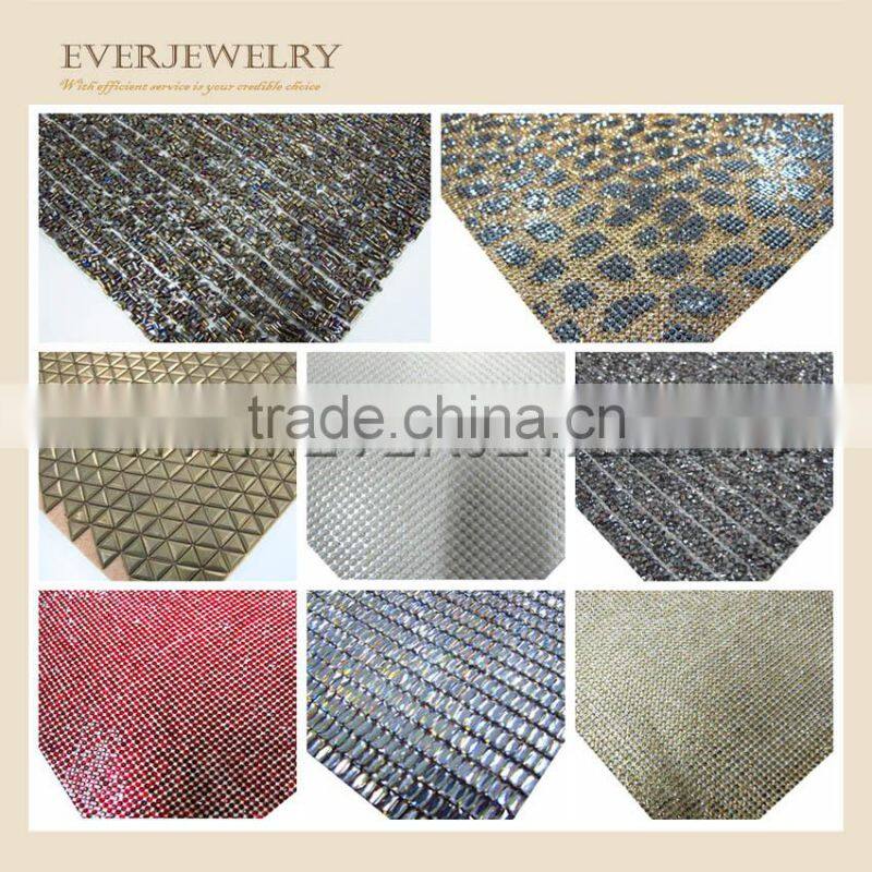 24*40cm Hot Fix Square Crystal Rhinestone Mesh Bling 10*10cm