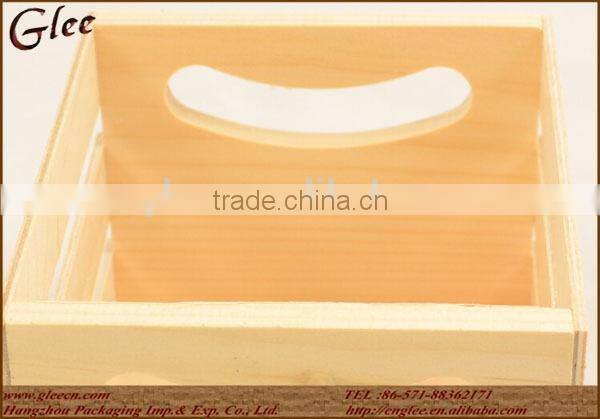 unpainting handmade natural miniature wooden crate for sale