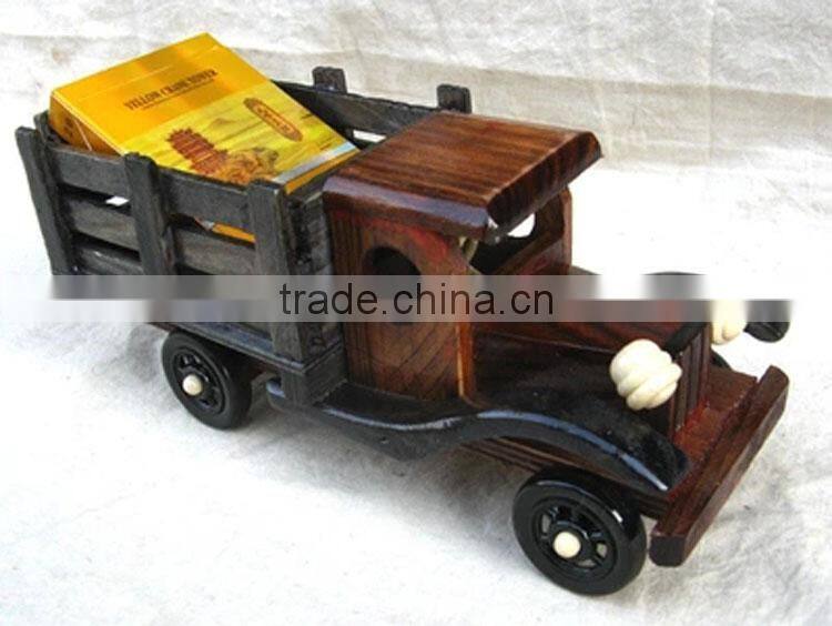 Custom lovely nice-looking kids wooden toys mini truck model for kids