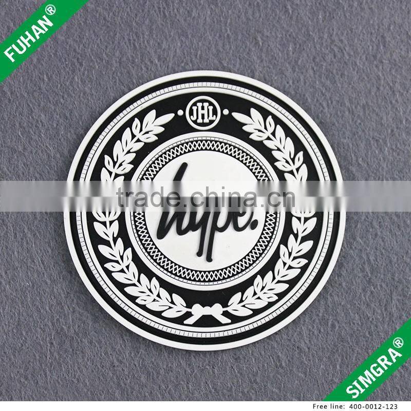 3D Embossed Rubber Patch Debossed Rubber Badge