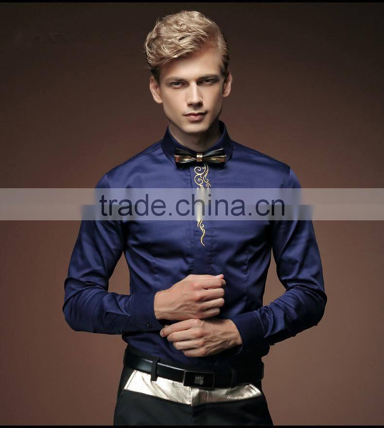 2015 Fashion high quality plain color man shirt