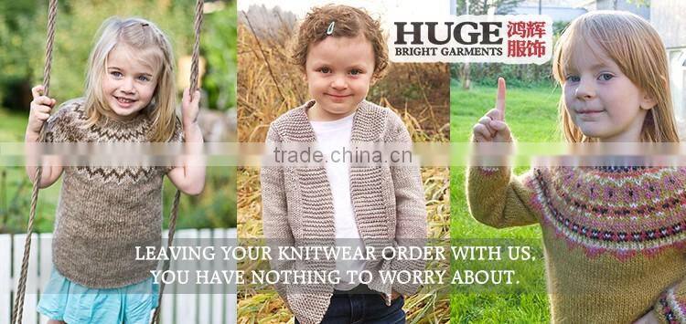 Girls Long Sleeve Lntarsia Baby Knitted Sweater