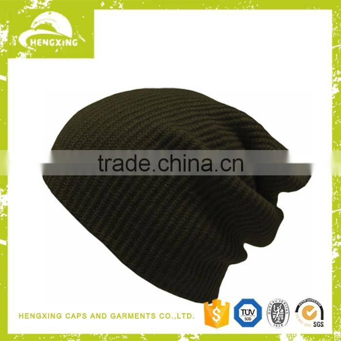 High quality Fashion custom wholesale slouch knitted beanies