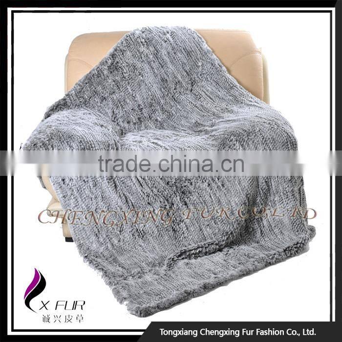 CX-D-92 Wholesale China Rex Rabbit Fur Throw