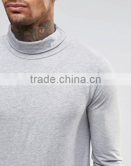 Long sleeve casual street top wear, OEM cheap blank sports golf gym t-shirt men wholesale