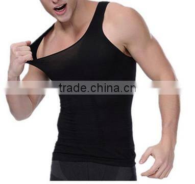 Men's Compression Tank Top Seamless Stomach Shaper Slimming Vest Shirts