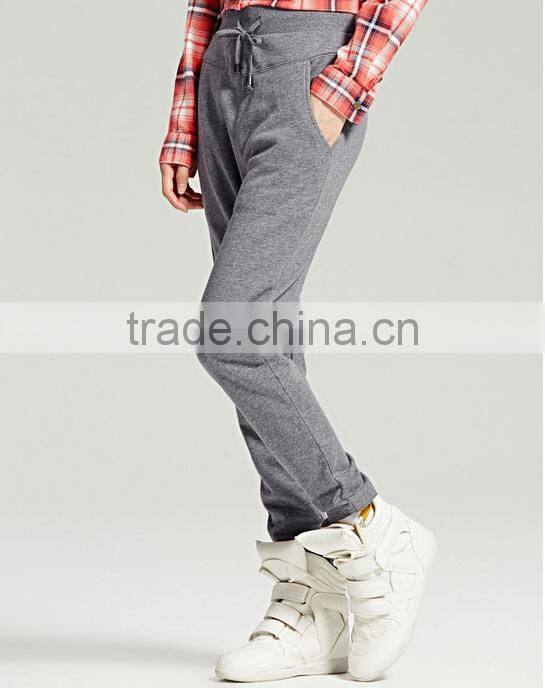 Dark grey fashion leisure trousers