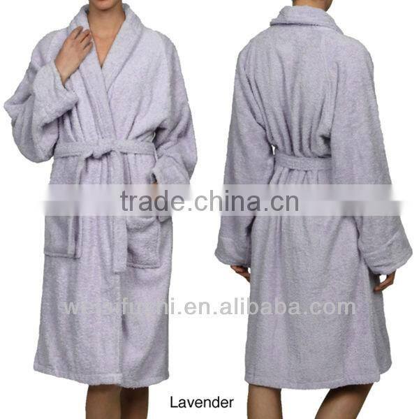 Custom Cotton Poly Unisex Terry Bath Robe