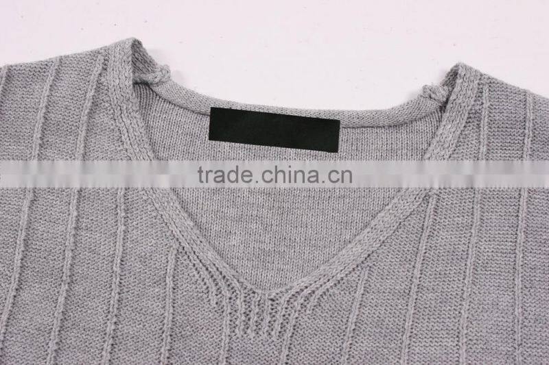 New Fashion Gray Long Sleeve Sweater