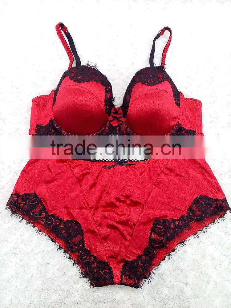 young girl 2016 new design ladies sexy hot bra set panty lingerie fancy lovely OEM quality revealing lingerie