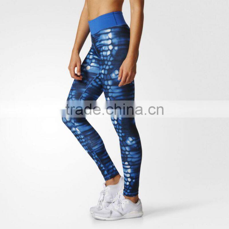 Custom Hot Sale Leggins Printed Yoga Sports Tights Womens Fitness Capris