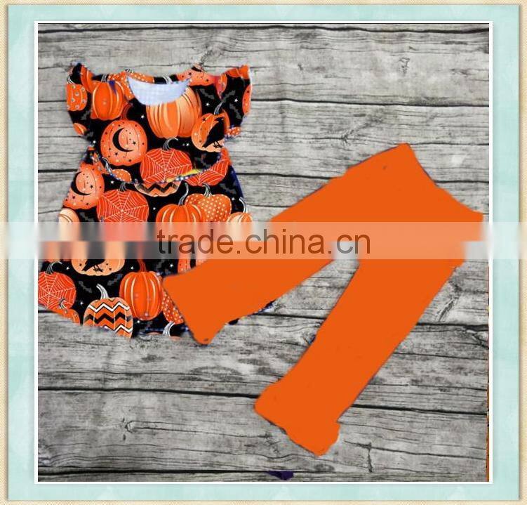 Girl's beautiful printed suit Halloween design stylekids clothing wholesale