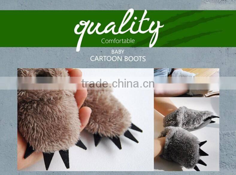 Cute paw design warm shoes for baby, little paw baby shoes