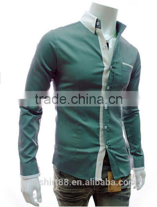Hot Fashion Mens Slim Fit Long sleeve Casual Shirts