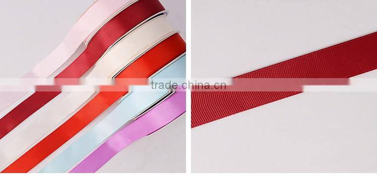 Wholesale 100% Polyester Colorful Grosgrain Ribbon for Hair Bows