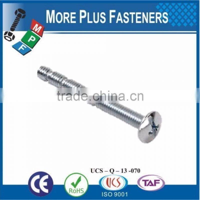 Made in Taiwan Machine Screw Metric Break off Snap Off Screw Carbon Steel Zinc Plated
