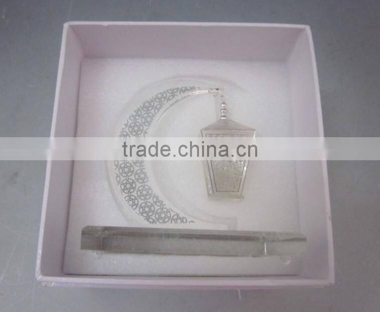 High Quanlity Tastefully Crystal Arab ramadan lantern For Islamic Gift Ramadan Gift JC-D008