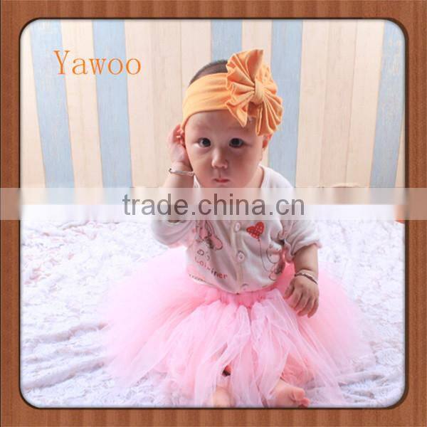 Baby Knotted Cotton Children Bow Latest Design Band Cute Hairbands Headbands for Girls Baby Bow Yellow Headbands Accessories