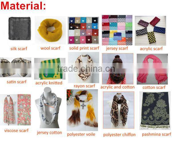 2015 Tie dye Pom Pom Infinity Scarf Fashion Leopard Scarf Lady Scarf