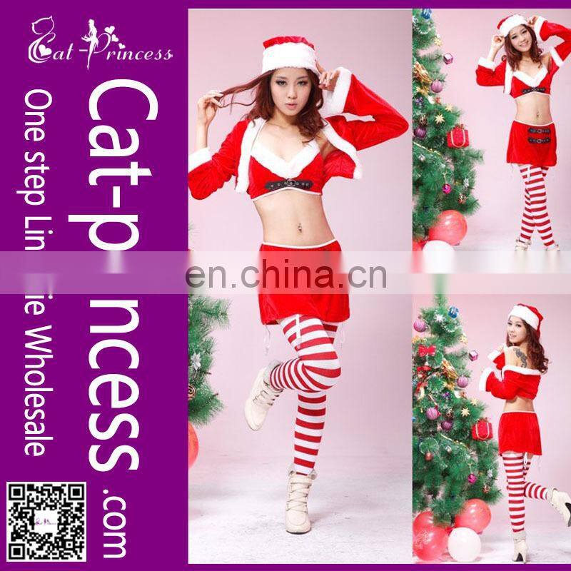 Charming design red mini santa suit