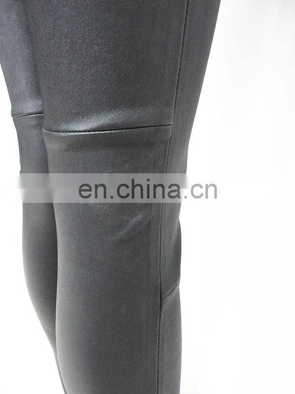 wholesale sexy stretch leggings stretch lamb leather pants stretch pants for women
