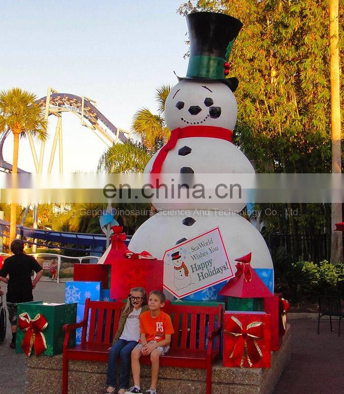 Snowman Statue Children Amusement Park Attractions