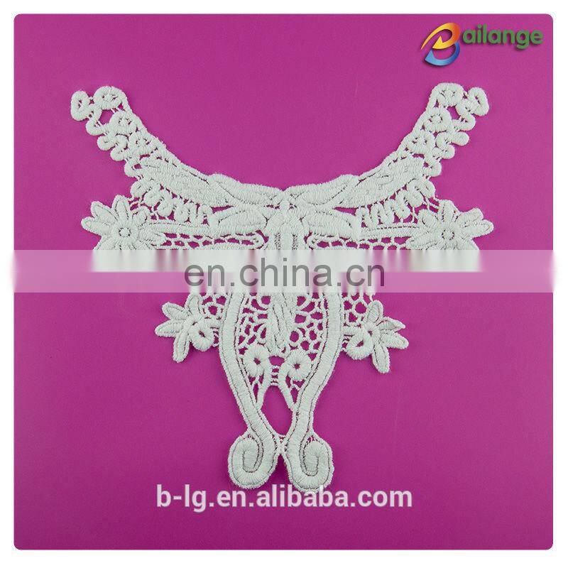 Bailange beautiful design white color 100% cotton stylish neck design wholesale