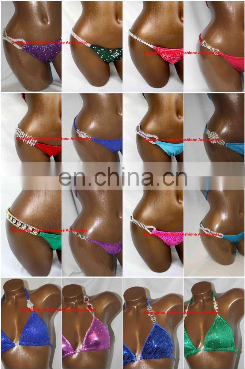 newest design diamante bikini connector for back