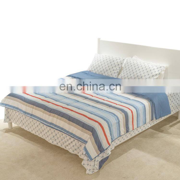 100%cotton striped printed home hotel washed bedding sets