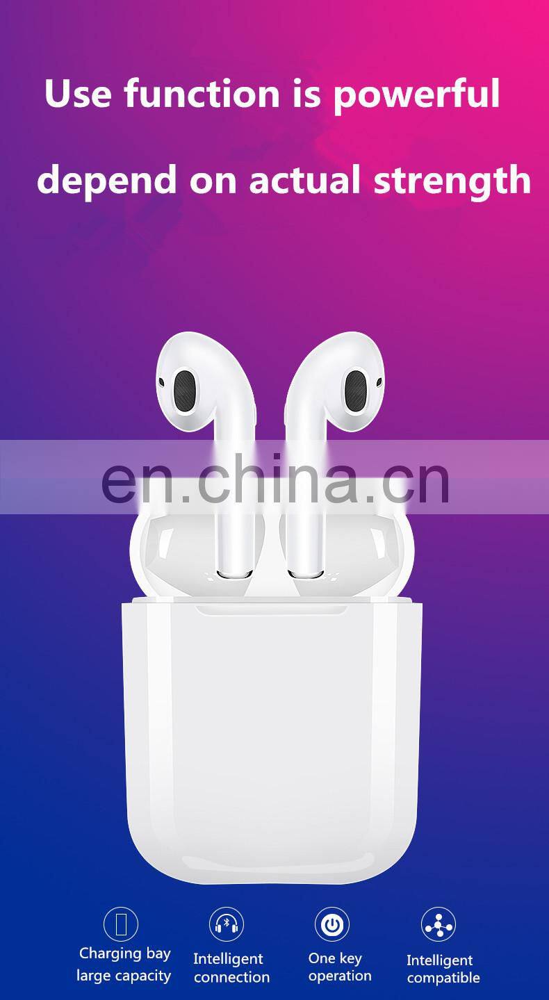 Headphone Handsfree Earbuds Sports Earphone With Mic IPX7 Waterproof mini tws earbuds Stereo Music Earbud