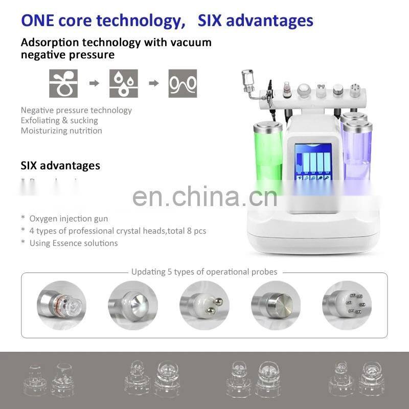 Multifunctional 9 In 1 Oxygen Aqua Facial Machine Deep Skin Cleansing /9 In 1 Small Bubble Machine