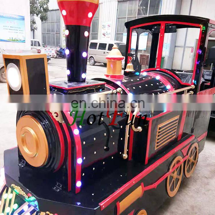 Good quality children electric train trackless train electric amusement kids train for sale