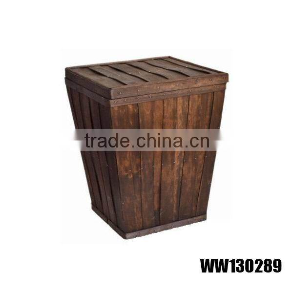 wholesale rectangular wood storage bin