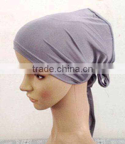 A593 Newest design solid color ruffle TWO Pieces HIJAB