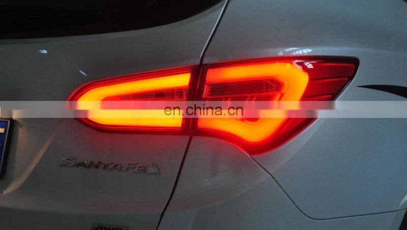 Led Rear Lamp For Hyundai New Satafe Tunning Taillight For Ix45 Red And Smoke Color Suv