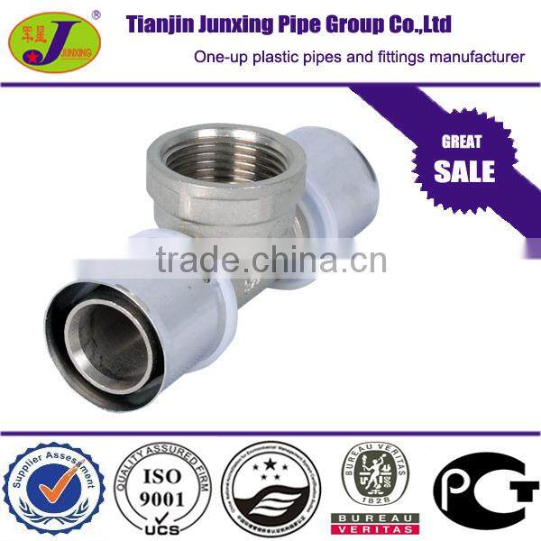 PEX AL PEX Pipe fittings/ press fittings female threaded tee