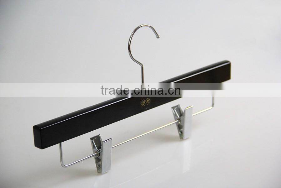 luxury high gloss white wooden hanger and pants hanger