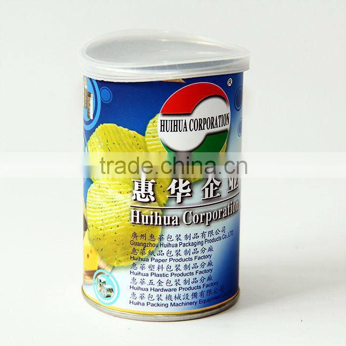 Snack packaging tube