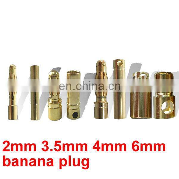 Custom 2mm 3.5mm 4mm Male & Female Banana Plug Connector metal fabrication service