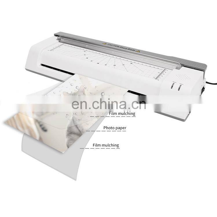 OL381C Plastic Professional A3 320 Hot Cold Press Household Mini Lamination For Photo Document Label Laminator Machine