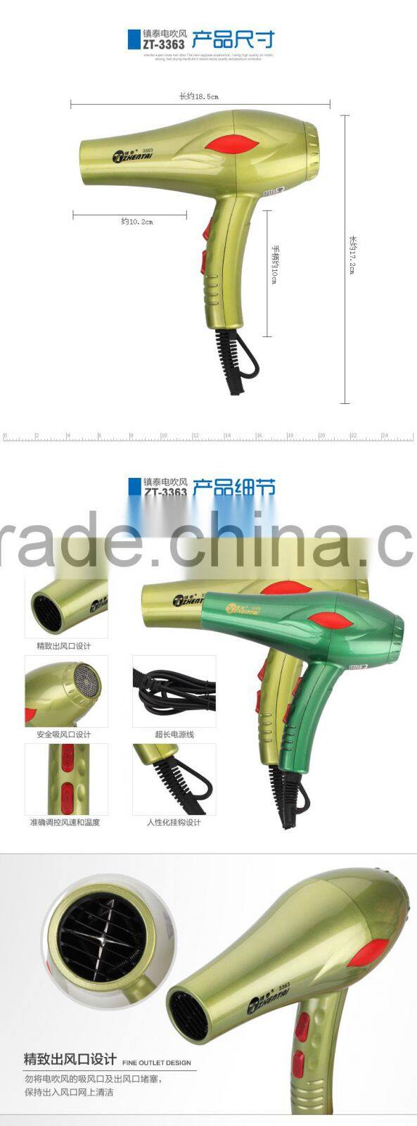 Salon Professional Hair Dressing Product Dryer for Home Use