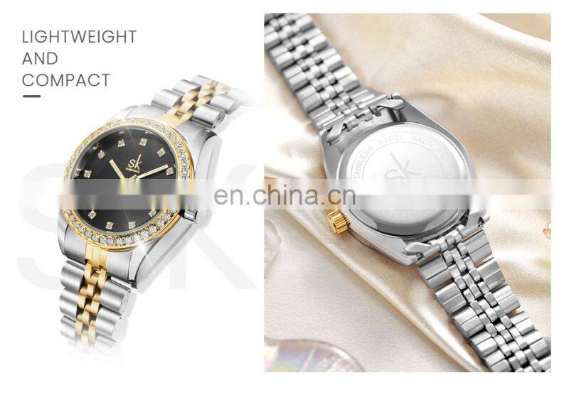 SINOBI Factory Supplier Luxurious Gold Wristwatch Quartz Watches Women New Watch 2022 Gold Wrist Watch Women