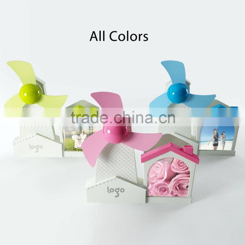 2015 new products USB air cooler fan mini fan with pen holder mini plastic fan