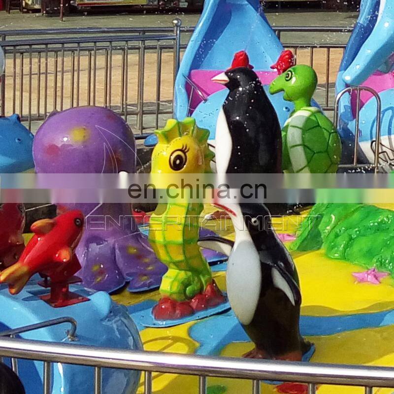 Outdoor and indoor playground equipment game machine fighting shark island ride for children