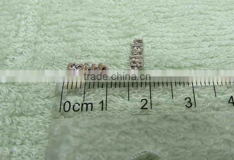 floating lockets charms loose beads alloy DIY i love you beadings