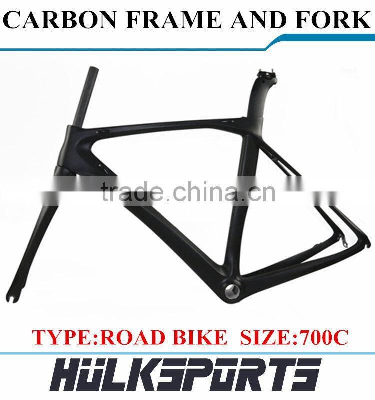 700C Chinese Carbon Bike Frame Carbon Road Bicycle Frame OEM Racing Bike Frame Carbon Road