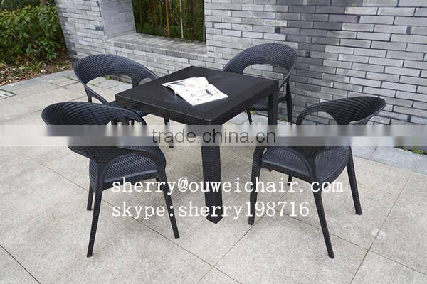 ratan plastic chair dining chair garden furniture