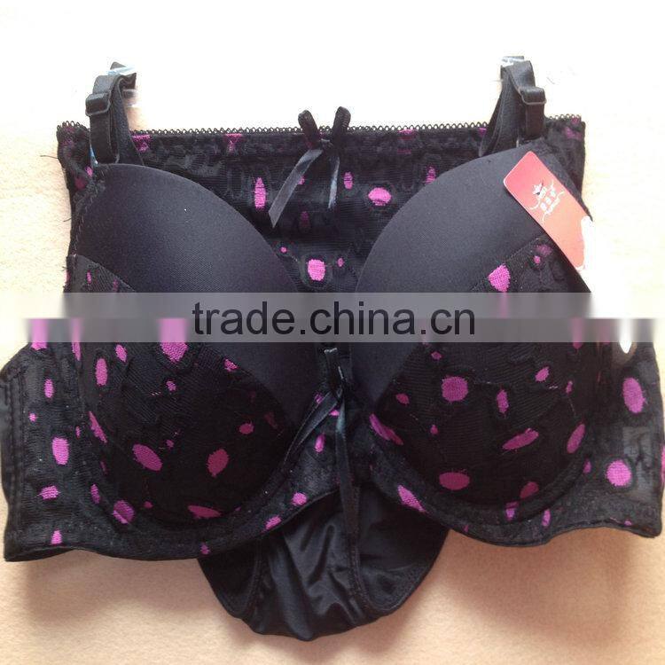 1.05USD High Quality Large Size Transparent Material Stylish Bra And Panty Set,5Colors/ 36-40 C Cup(kctz013)